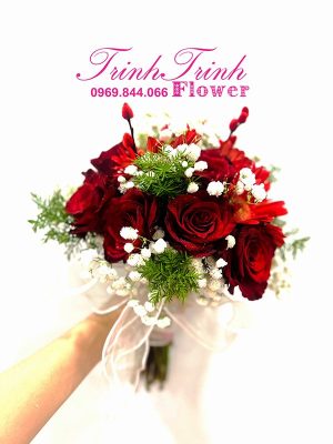 Bó hoa cưới cầm tay Tân An, Long An BHC-012 - shop hoa tươi Trinh Trinh