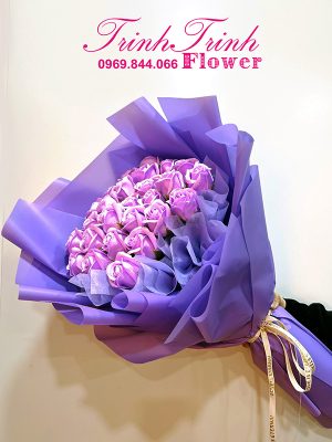 Bó hoa sáp đẹp của shop hoa tươi Trinh Trinh - Shop hoa tươi Tân An, Long An BHS-004