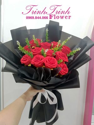 Bó hoa sáp đẹp của shop hoa tươi Trinh Trinh - Shop hoa tươi Tân An, Long An BHS-009