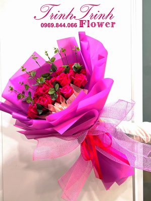 Bó hoa sáp đẹp của shop hoa tươi Trinh Trinh - Shop hoa tươi Tân An, Long An BHS-013