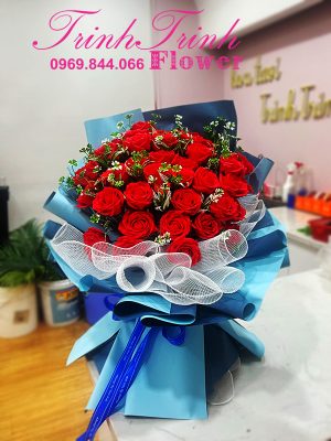 Bó hoa sáp đẹp của shop hoa tươi Trinh Trinh - Shop hoa tươi Tân An, Long An BHS-018