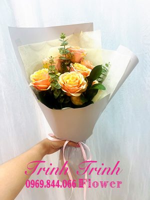 Bó hoa tươi, bó hoa chúc mừng, bó hoa hồng của shop hoa tươi Tân An, Long An - Hoa tươi Trinh Trinh BHT-065