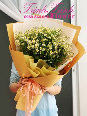 Bó hoa tươi, bó hoa chúc mừng, bó hoa cúc tana đẹp của shop hoa tươi Trinh Trinh ở Tân An, Long An BHT-079