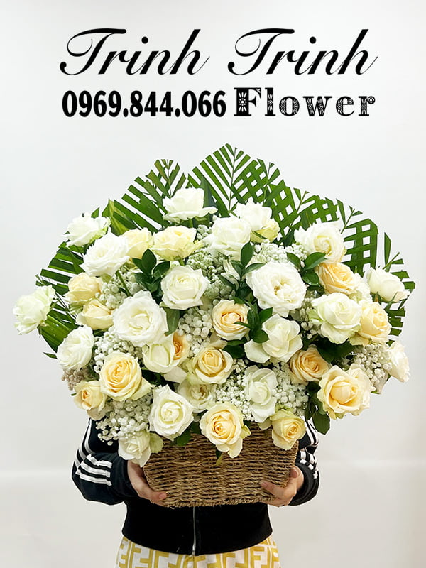 Giỏ Hoa Chia Buồn Gcb-003 1 Giỏ Hoa Chia Buồn, Giỏ Hoa Viếng Đam Tang, Giỏ Hoa Viếng Đám Ma Của Shop Hoa Tươi Trinh Trinh - Shop Hoa Tươi Tân An, Long An Gcb-003