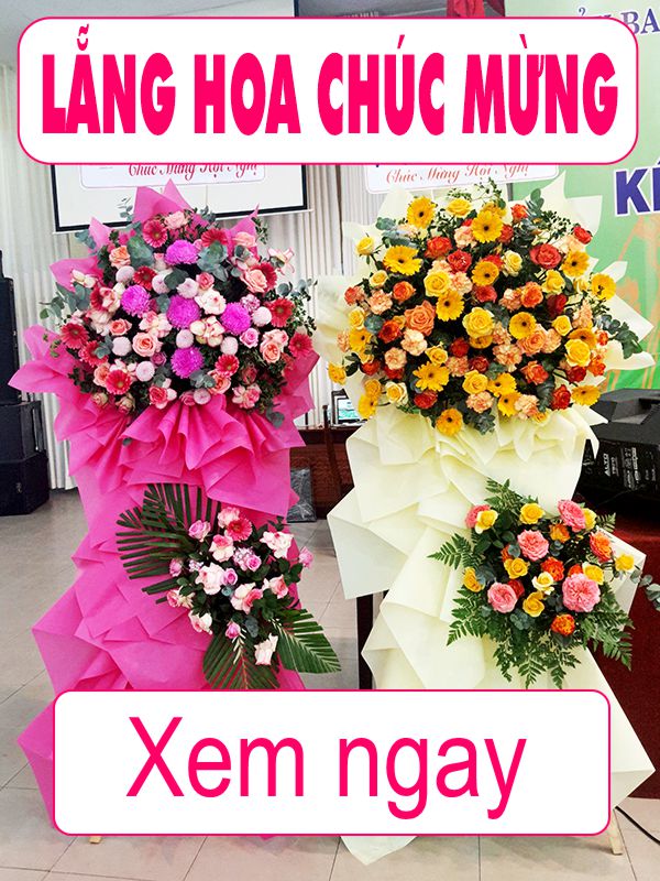 Lẵng Hoa Chúc Mừng