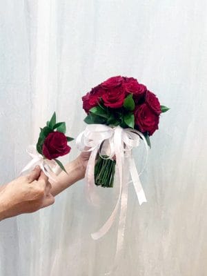 Bó hoa cưới, bó hoa cầm tay cô dâu của shop hoa tươi Tân An, Long An - Trinh Trinh Flowers BHC-037