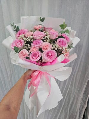 Bó hoa tươi, bó hoa tặng sinh nhật, bó hoa tặng nữ, bó hoa chúc mừng của shop hoa tươi Tân An, Long An | tỉnh Tây Ninh BHT-101