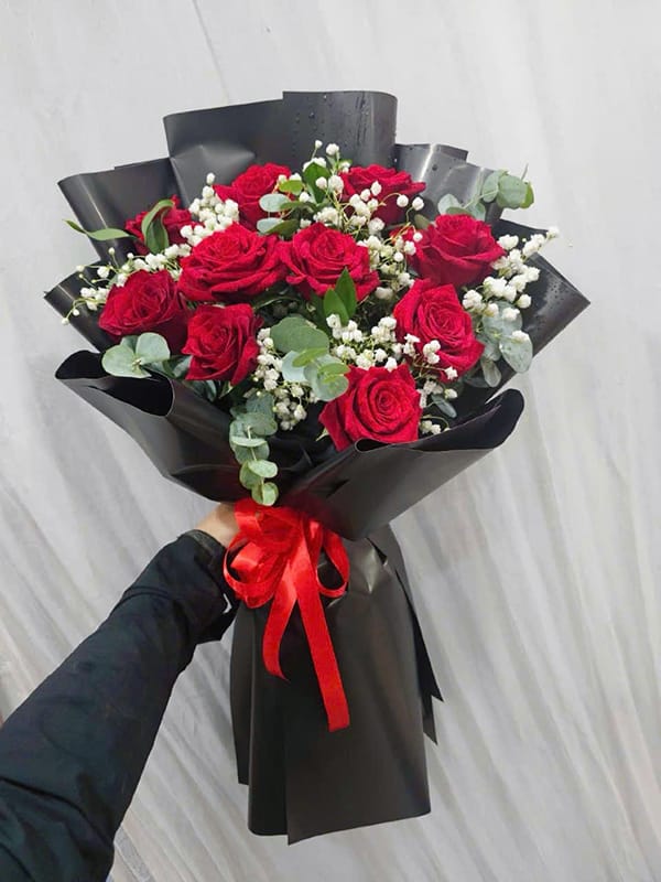 Bó Hoa Tươi, Bó Hoa Hồng Đỏ, Bó Hoa Chúc Mừng Của Shop Hoa Tươi Tân An, Long An | Tỉnh Tây Ninh Bht-109
