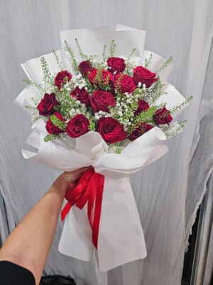 Bó hoa tươi, bó hoa hồng đỏ, bó hoa chúc mừng của shop hoa tươi Tân An, Long An | tỉnh Tây Ninh BHT-110