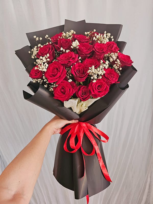 Bó Hoa Hồng Đỏ, Bó Hoa Sinh Nhật, Bó Hoa Tặng Nữ, Bó Hoa Chúc Mừng Của Shop Hoa Tươi Tân An, Long An | Tỉnh Tây Ninh Bht-114