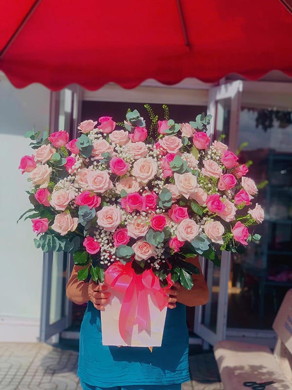 Giỏ Hoa Đẹp, Giỏ Hoa Khai Trương, Giỏ Hoa Chúc Mừng, Giỏ Hoa Sinh Nhật Của Shop Hoa Tươi Tiệm Hoa Tươi Tân An, Long An | Tây Ninh Gcm-102