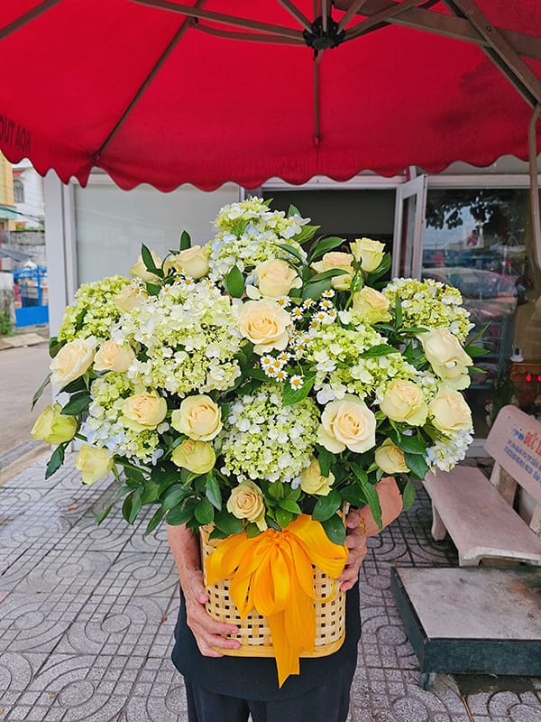 Giỏ Hoa Tặng Nam, Giỏ Hoa Cẩm Tú Cầu, Giỏ Hoa Đẹp, Giỏ Hoa Khai Trương, Giỏ Hoa Chúc Mừng, Giỏ Hoa Sinh Nhật Của Shop Hoa Tươi Tiệm Hoa Tươi Tân An, Long An | Tây Ninh Gcm-106