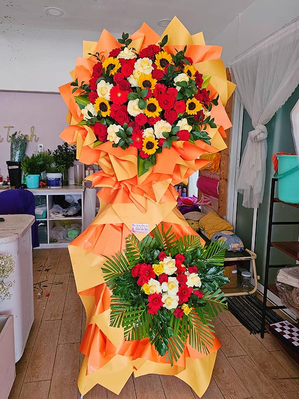 Lẵng Hoa Đẹp, Lẵng Hoa Chúc Mừng, Lẵng Hoa Khai Trương, Kệ Hoa Khai Trương Của Shop Hoa Tươi Tân An - Long An | Tây Ninh Lcm 102