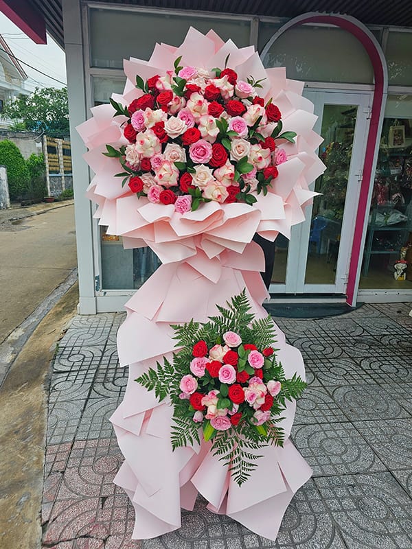 Lẵng Hoa Đẹp, Lẵng Hoa Chúc Mừng, Lẵng Hoa Khai Trương, Kệ Hoa Khai Trương Của Shop Hoa Tươi Tân An - Long An | Tây Ninh Lcm 112