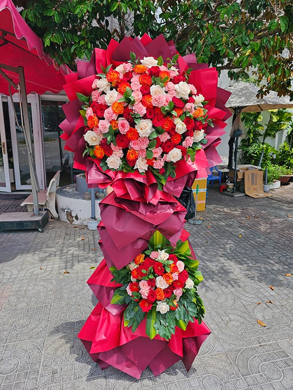 Lẵng Hoa Đẹp, Lẵng Hoa Chúc Mừng, Lẵng Hoa Khai Trương, Kệ Hoa Khai Trương Của Shop Hoa Tươi Tân An - Long An | Tây Ninh Lcm 114