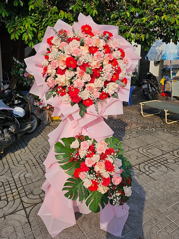Lẵng Hoa Đẹp, Lẵng Hoa Chúc Mừng, Lẵng Hoa Khai Trương, Kệ Hoa Khai Trương Của Shop Hoa Tươi Tân An - Long An | Tây Ninh Lcm 116